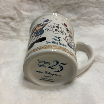 Japan Tokyo Disney Resort Mickey Minnie Sea 25th Souvenir Mug Jubilee