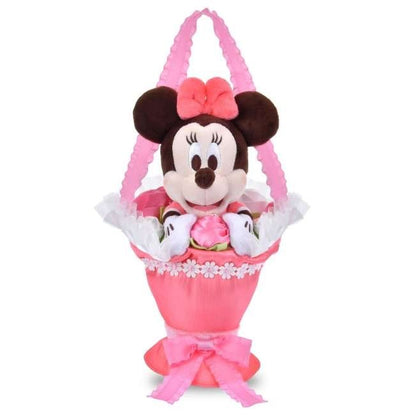 Japan Tokyo Disney Store Minnie Mouse Plush Toy Hanging Bouquet