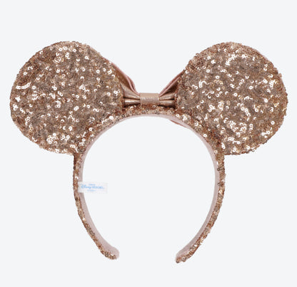 Japan Tokyo Disney Resort Store Ears HeadBand Hat Sequin pink