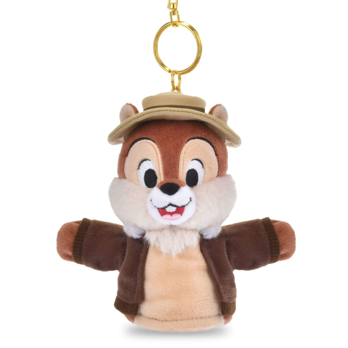 Japan Tokyo Disney Store Chip Plush Keychain Finger Puppet Chip and Dale
