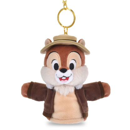 Japan Tokyo Disney Store Chip Plush Keychain Finger Puppet Chip and Dale