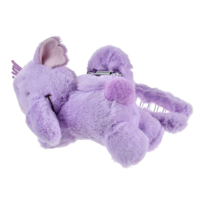 Japan Tokyo Disney Store Lumpy Hair Clip with Hug Plush Style Winnie the Pooh