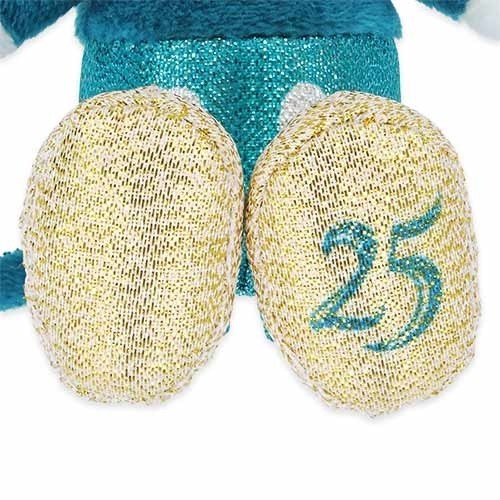 Japan Tokyo Disney Resort Sparkling Jubilee Mickey Minnie Plush Keychain 25th