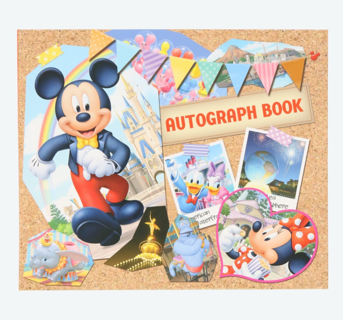 Japan Tokyo Disney Resort Mickey Minnie Character autograph book with pen