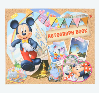 Japan Tokyo Disney Resort Mickey Minnie Character autograph book with pen