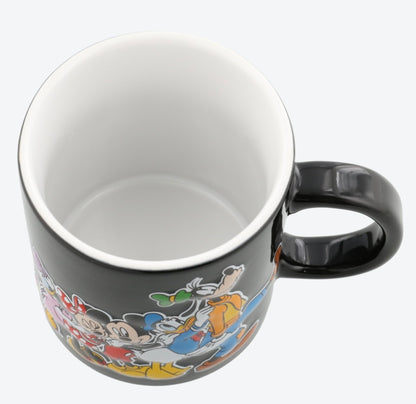 Japan Tokyo Disney Resort Mug Mickey Mouse and Friends Black Cafe Time 2025