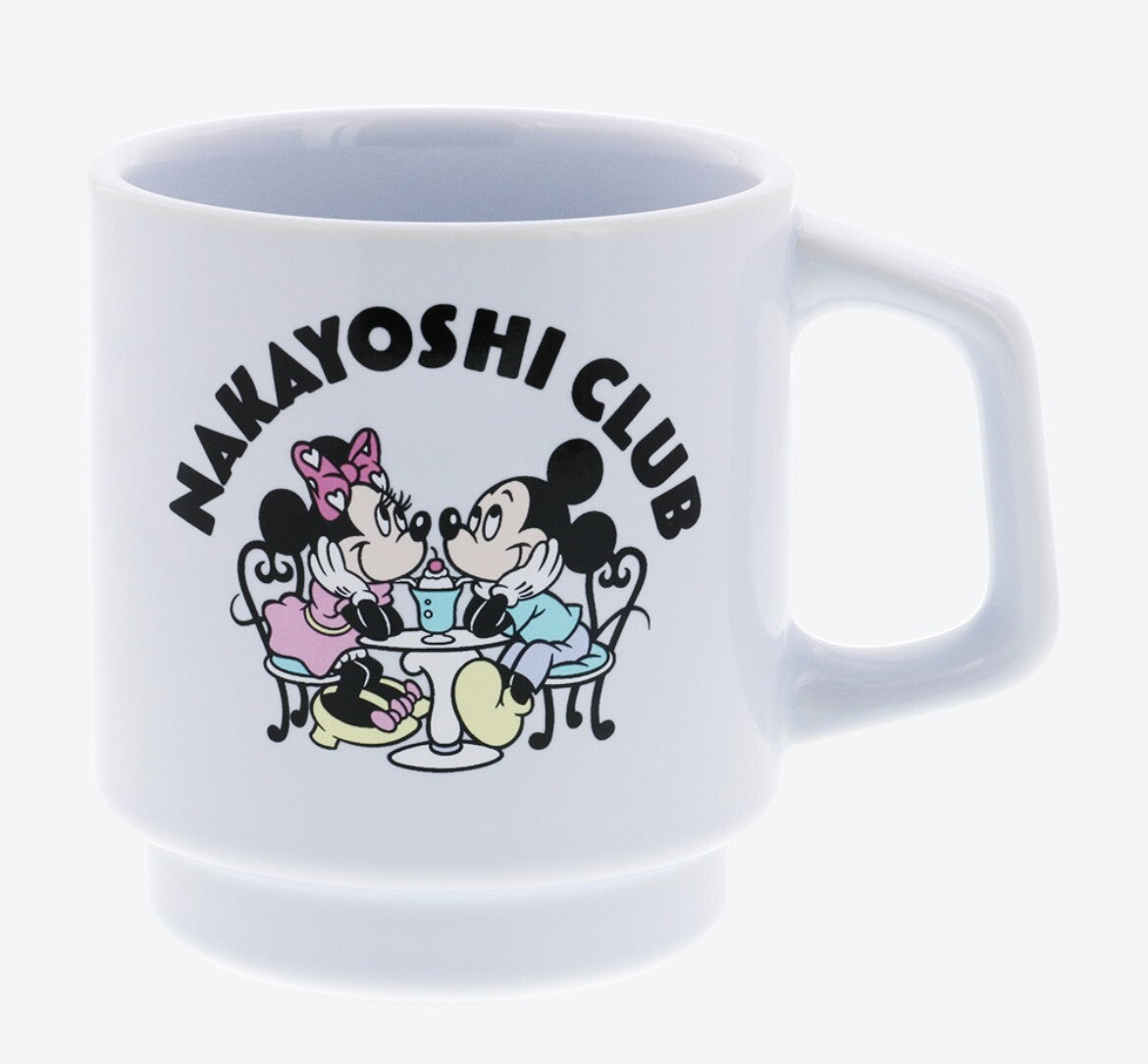 Japan Tokyo Disney Resort Mickey & Minnie Mag  cup NAKAYOSHI CLUB Blue