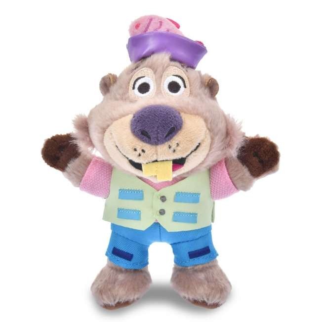 Japan Tokyo Disney Store Nibbles Maple Stick Plush Keychain Zootopia Fish Market