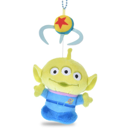 Japan Tokyo Disney Store Little Green Men Plush Keychain CRANEGAME Toy Story