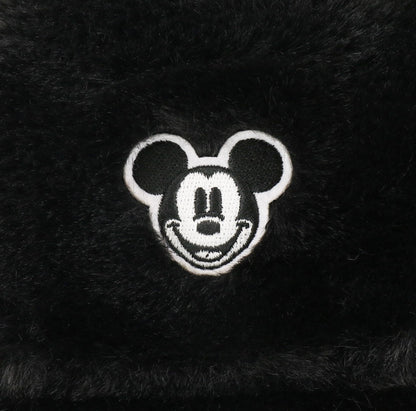 Japan Tokyo Disney Resort Ears Mickey Face limited Fluffy Winter Cap Hat Black