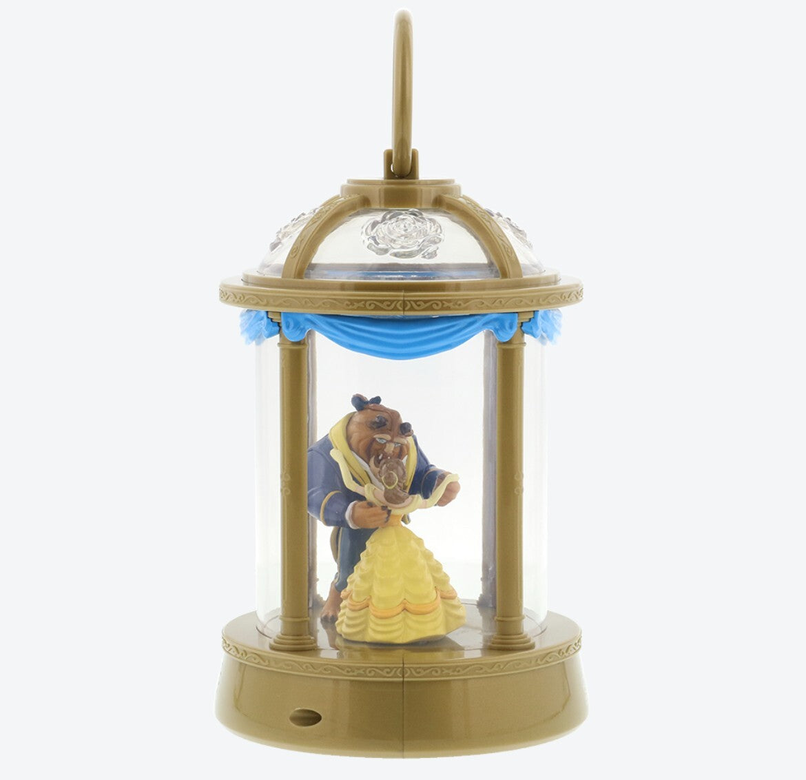 Japan Tokyo Disney Resort Beauty and the Beast Glowing Lantern Music Box Toy
