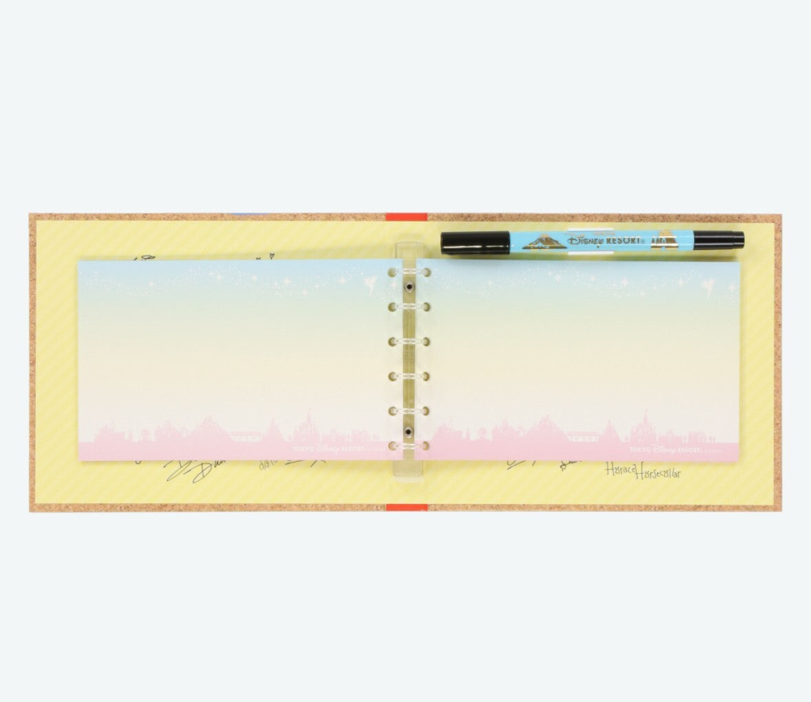 Japan Tokyo Disney Resort Mickey Minnie Character autograph book with pen