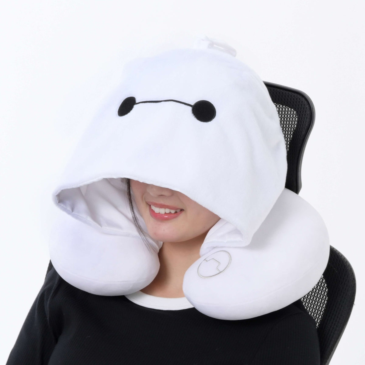 Japan Tokyo Disney Store Baymax Neck Pillow Hood