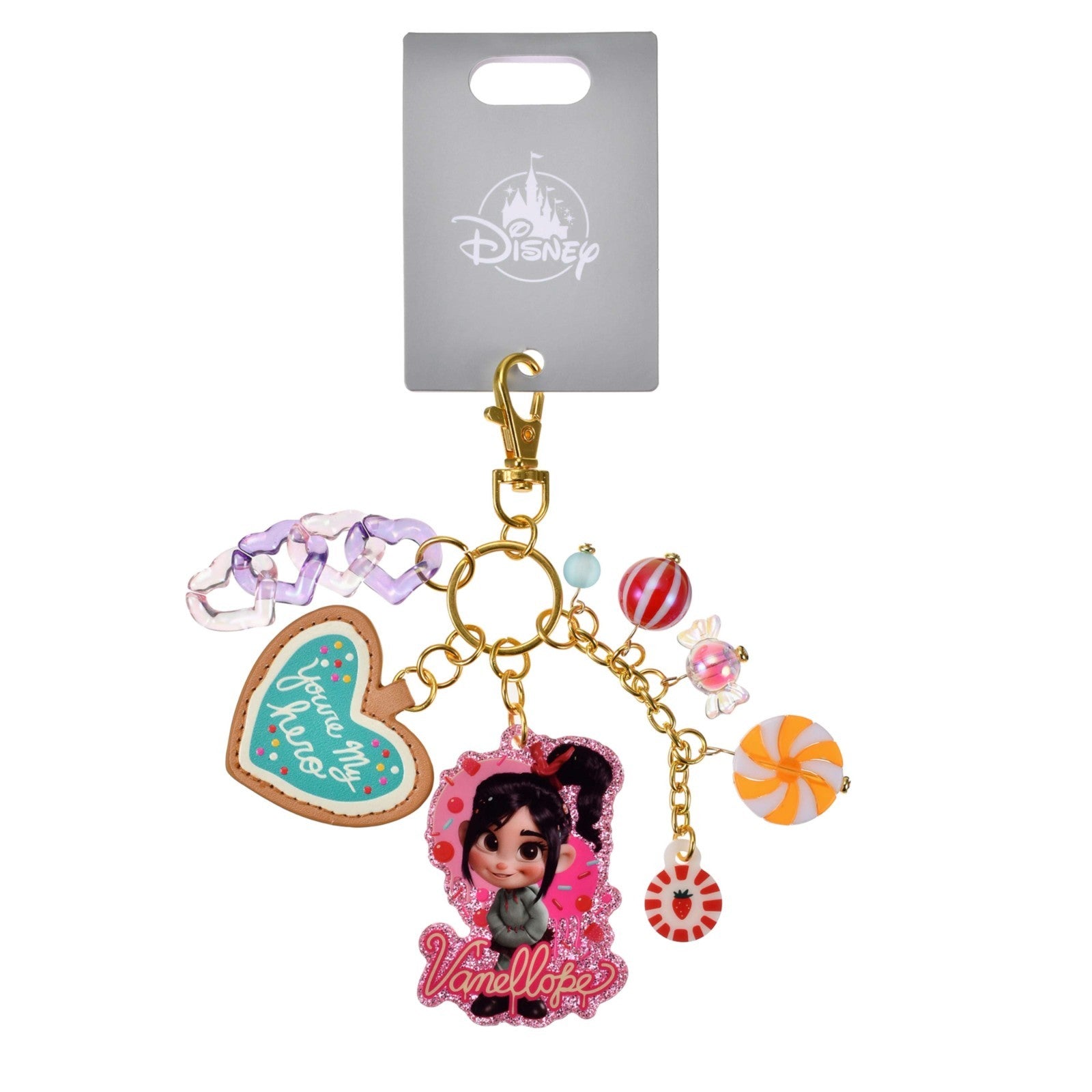 Japan Tokyo Disney Store Vanellope Keychain SUGAR RUSH