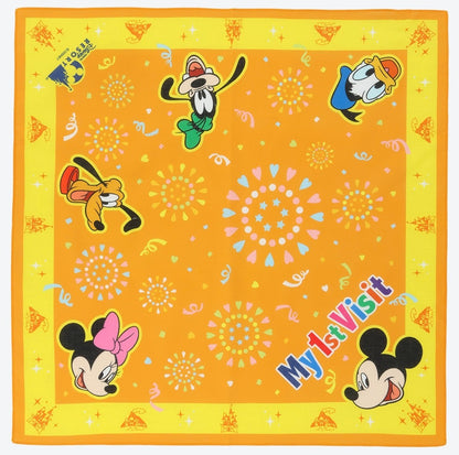 Japan Tokyo Disney Resort Mickey Mouse and Friends Bandana Handkerchief 2025