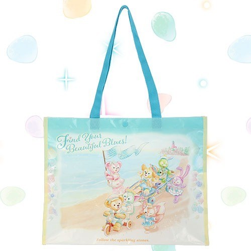 Japan Tokyo Disney Resort Find Your Beautiful Blue Duffy Shopping Bag