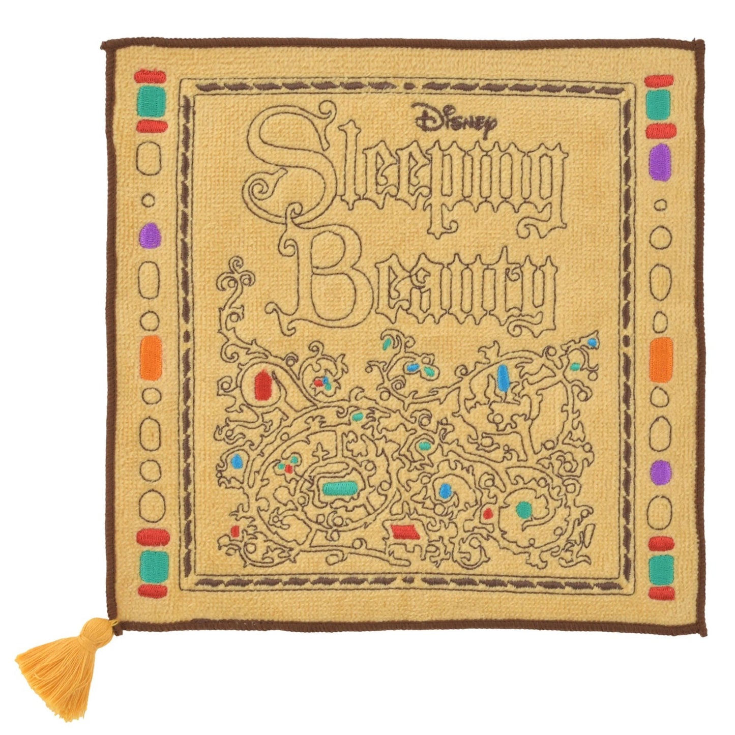 Japan Tokyo Disney Store Sleeping Beauty Embroidered Storybook Mini Towel