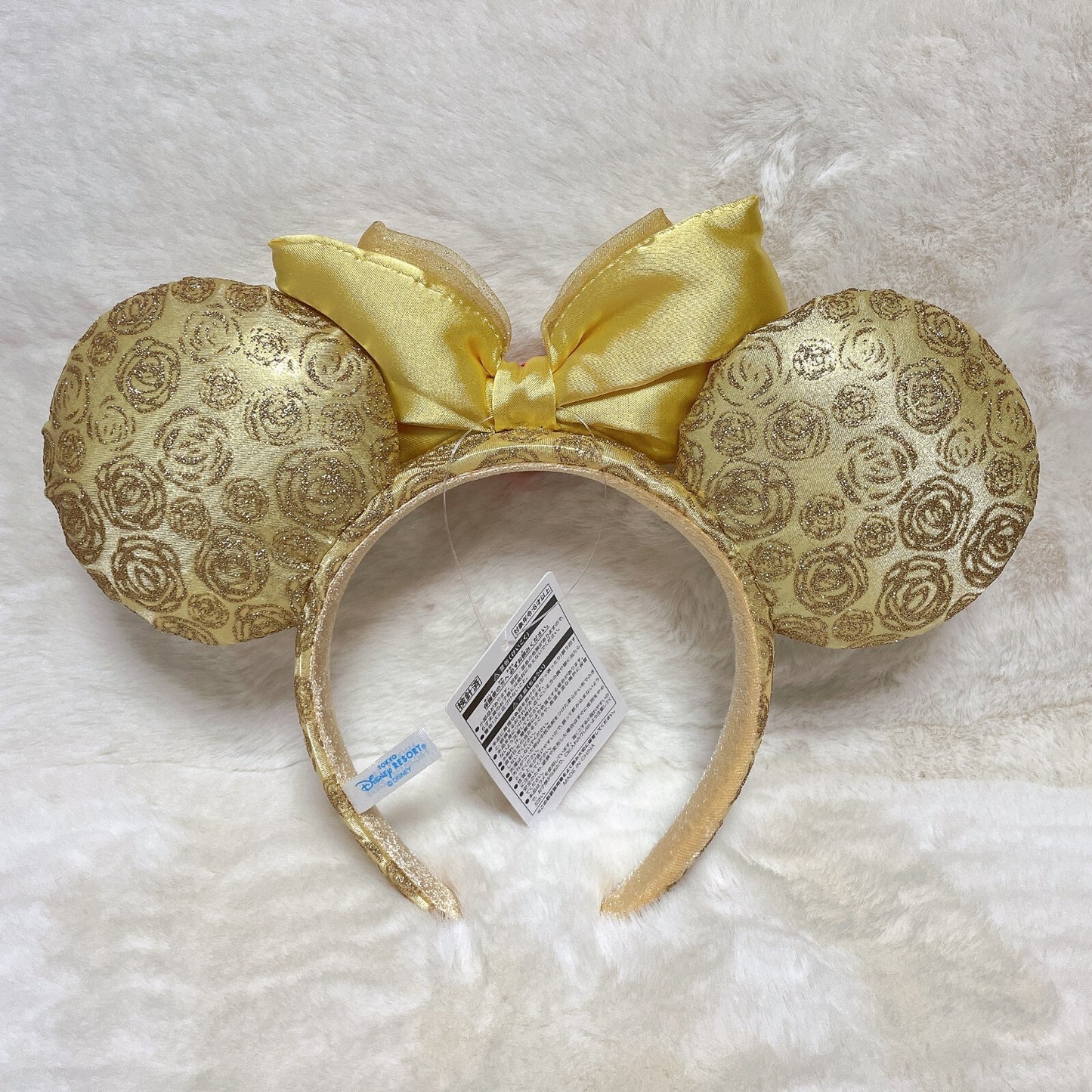 Japan Tokyo Disney Resort Store Ears HeadBand Hat Beauty and the Beast Belle