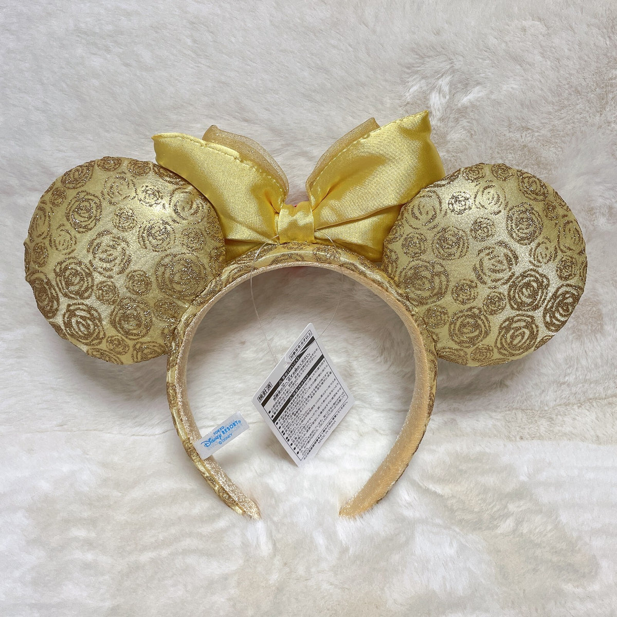Japan Tokyo Disney Resort Store Ears HeadBand Hat Beauty and the Beast Belle