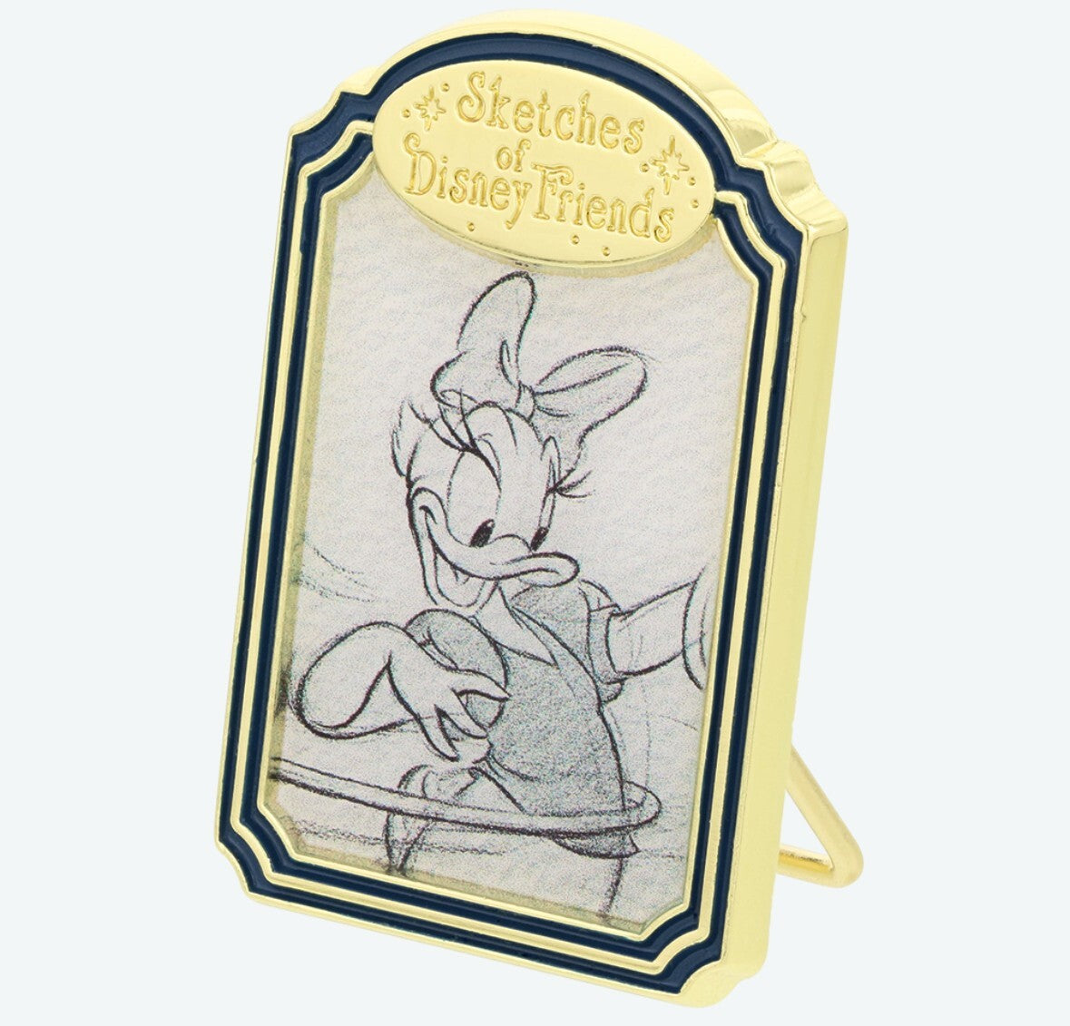 Japan Tokyo Disney Resort Pin badge sketches of Disney Friends 2024 Daisy Duck