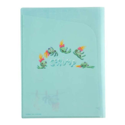 Japan Tokyo Disney Store Clear File Folder 2 Pockets Scrump Collection Stitch