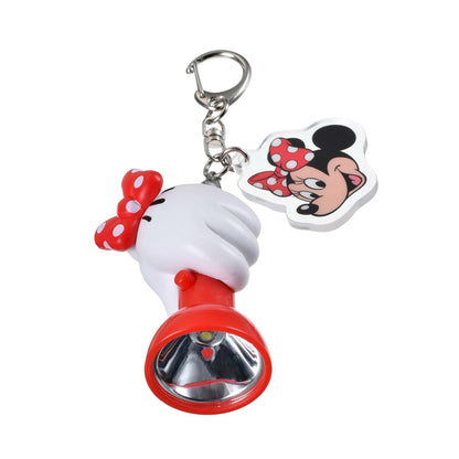 '+Japan Tokyo Disney Store Minnie Mouse Light-Up Flashlight-Style Keychain Fes