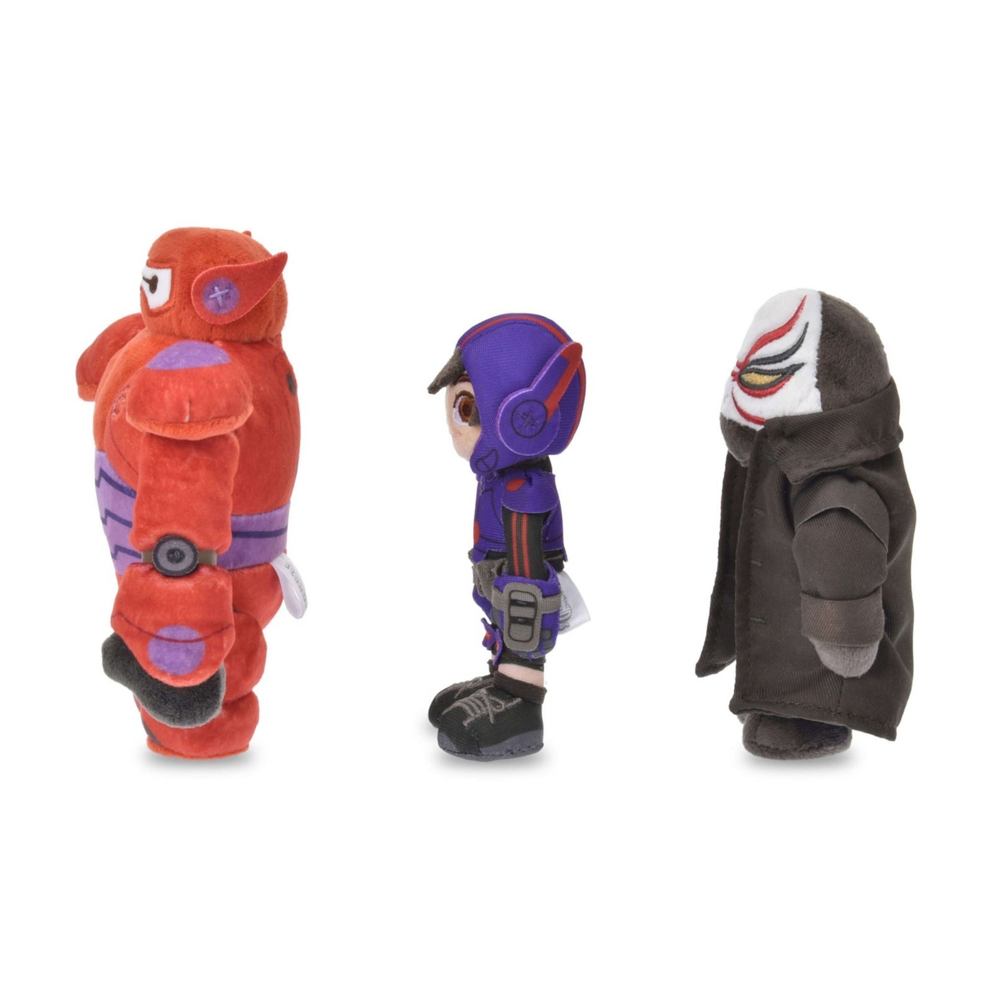 Japan Tokyo Disney Store Hiro Hamada Baymax 2.0 Kaijin Plush Toy Set stanDs