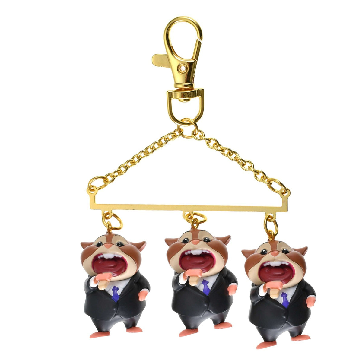 Japan Tokyo Disney Store Lemming Businessman Keychain ZOOTOPIA
