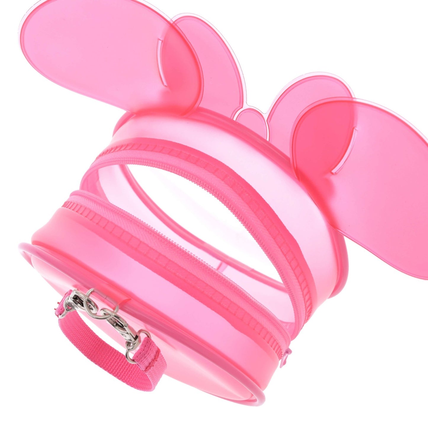 Japan Tokyo Disney Store Minnie Pouch Strap 2-Way Clear Window Heart-Pounding