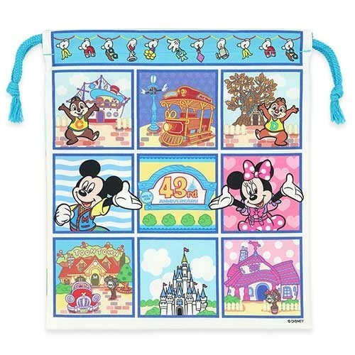 Japan Tokyo Disney Resort 43rd Anniversary Opening Drawstring Bag