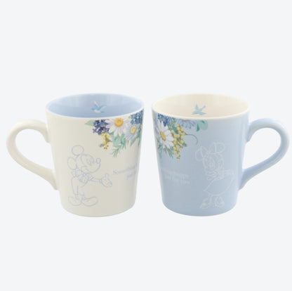Japan Tokyo Disney Resort Mickey Mouse Minnie Mouse Mugs Disney Blue Ever After