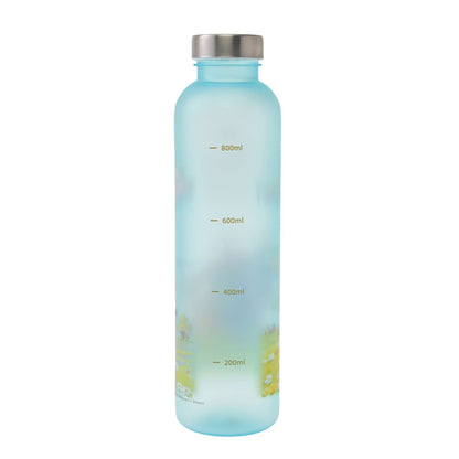 Japan Tokyo Disney Store Pooh & Friends Water Bottle Frosted Roo & Lumpy