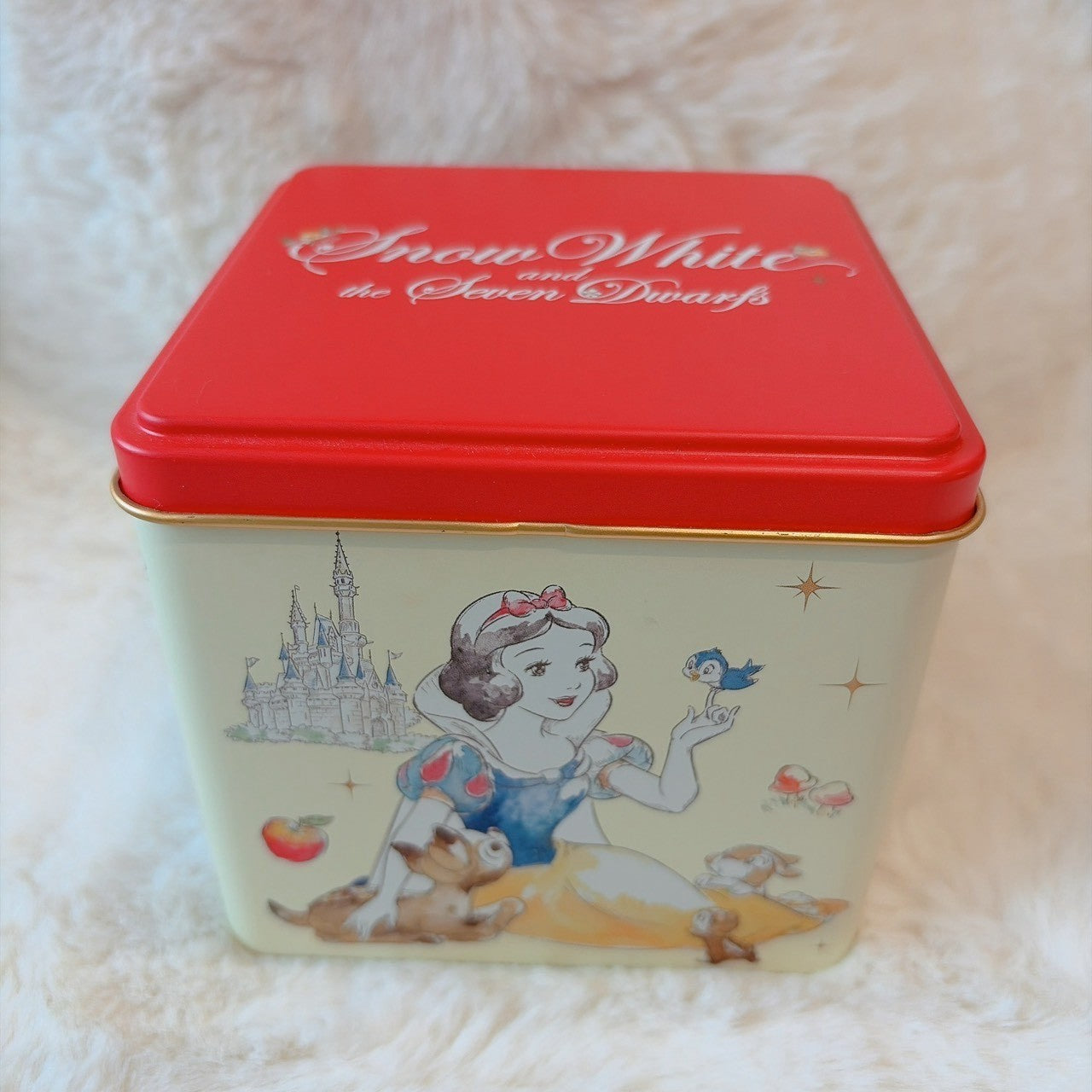 Japan Tokyo Disney Resort Assorted Cookies Tin Can Snow White The Seven Dwarfs