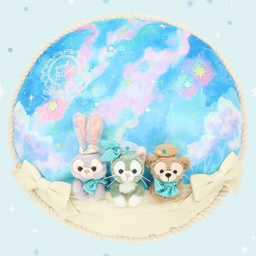 Japan Tokyo Disney Resort Find Your Beautiful Blue Cushion Duffy Gelatoni Stella