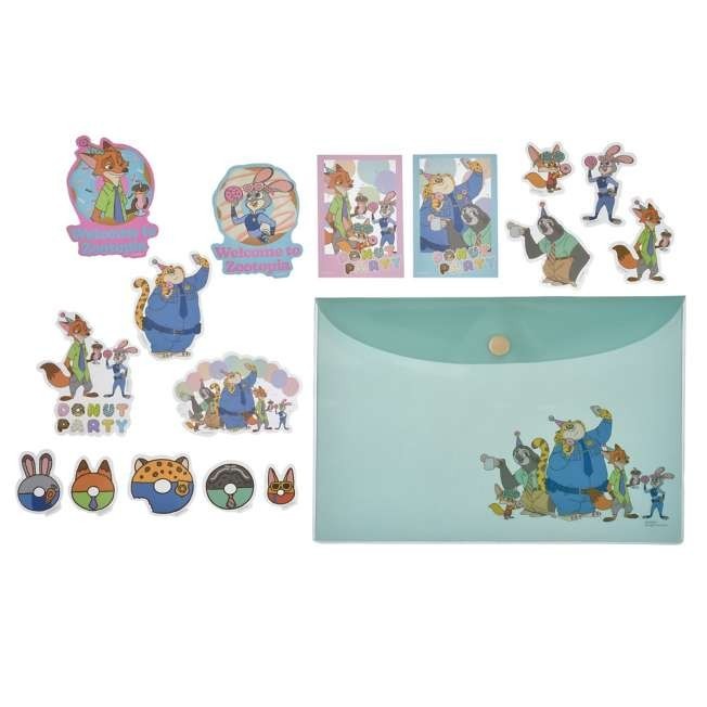 '+Japan Tokyo Disney Store Zootopia Stickers in Case 10th Anniversary Collection