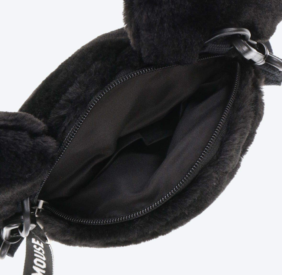 Japan Tokyo Disney Resort Shoulder bag Mickey Mouse Fluffy Black