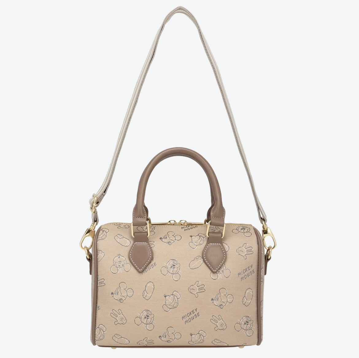 Japan Tokyo Disney Resort Mickey Mouse Tote Bag Shoulder Bag Beige Limited 2025