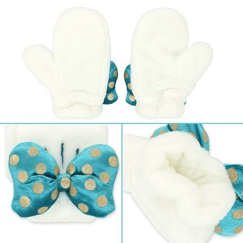 Japan Tokyo Disney Resort Minnie Mittens Sea 25th Anniversary Fluffy & Cozy