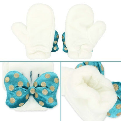Japan Tokyo Disney Resort Minnie Mittens Sea 25th Anniversary Fluffy & Cozy