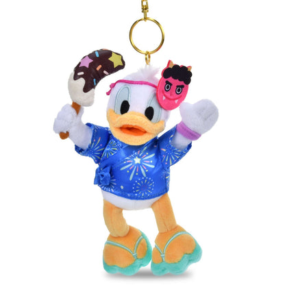 Japan Tokyo Disney Store Donald Duck Plush Toy Keychain MATSURI STYLE