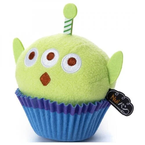 Japan Disney Takara Tommy Nui Pan Brett Plush Toy Little Green Men cup cake