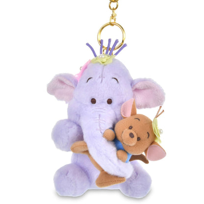 Japan Tokyo Disney Store Roo & Lumpy Plush Toy Keychain Winnie the Pooh