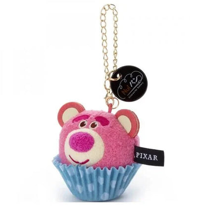 Japan Disney Takara Tommy Nui Pan Brett Plush Keychain Lotso cup cake