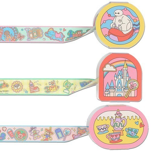 Japan Tokyo Disney Resort Mickey Mouse Masking Tape Set Park Motif Memories
