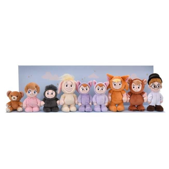 Japan Tokyo Disney Store Peter Pan Plush Toy Set Disney stanDs Lost Kids Michael