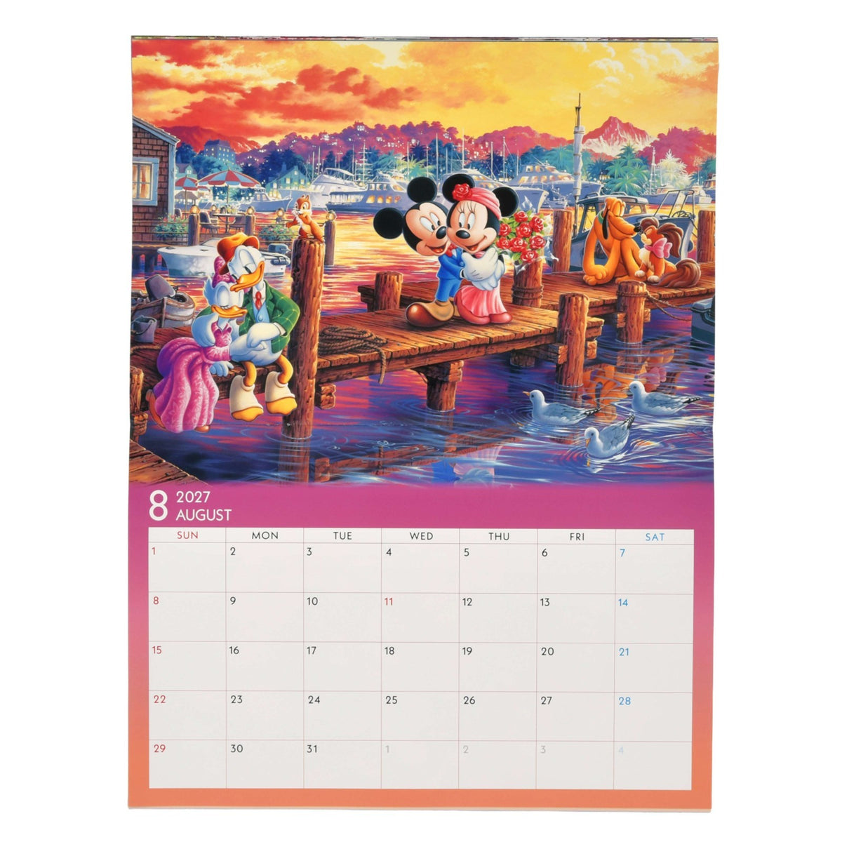 Japan Tokyo Disney Store Mickey & Friends Wall Calendar & Organizer 2027