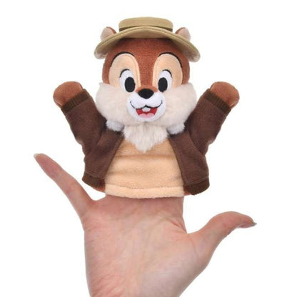 Japan Tokyo Disney Store Chip Plush Keychain Finger Puppet Chip and Dale