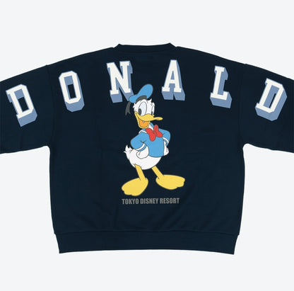 Japan Tokyo Disney Resort Donald Duck Sweatshirt Long sleeve 2025