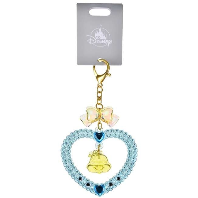 Japan Tokyo Disney Store Clarice Chip and Dale Keychain Heart Glitter Lovely Fes