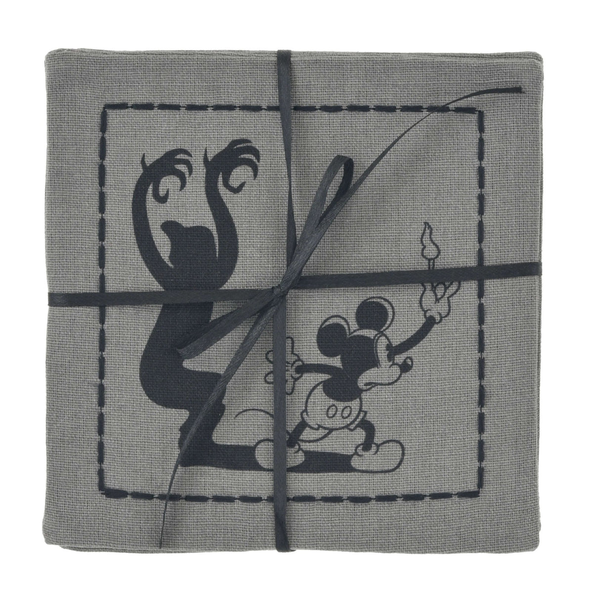 Japan Tokyo Disney Store Mickey Napkin Set The Skeleton Dance Haunted House